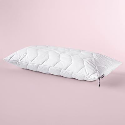 Baumwollkissen DUNLOPILLO "Life 40x80 oder 80x80 cm, Dunlofill Vital High-Tech-Faserbällchen", weiß, B:40cm H:15cm L:80cm, Bezug: 100% Baumwolle. Füllung: 100% Polyester, Kopfkissen, Aqua-Clean-Gewebe, allergikerfreundlich, pflegeleicht Image