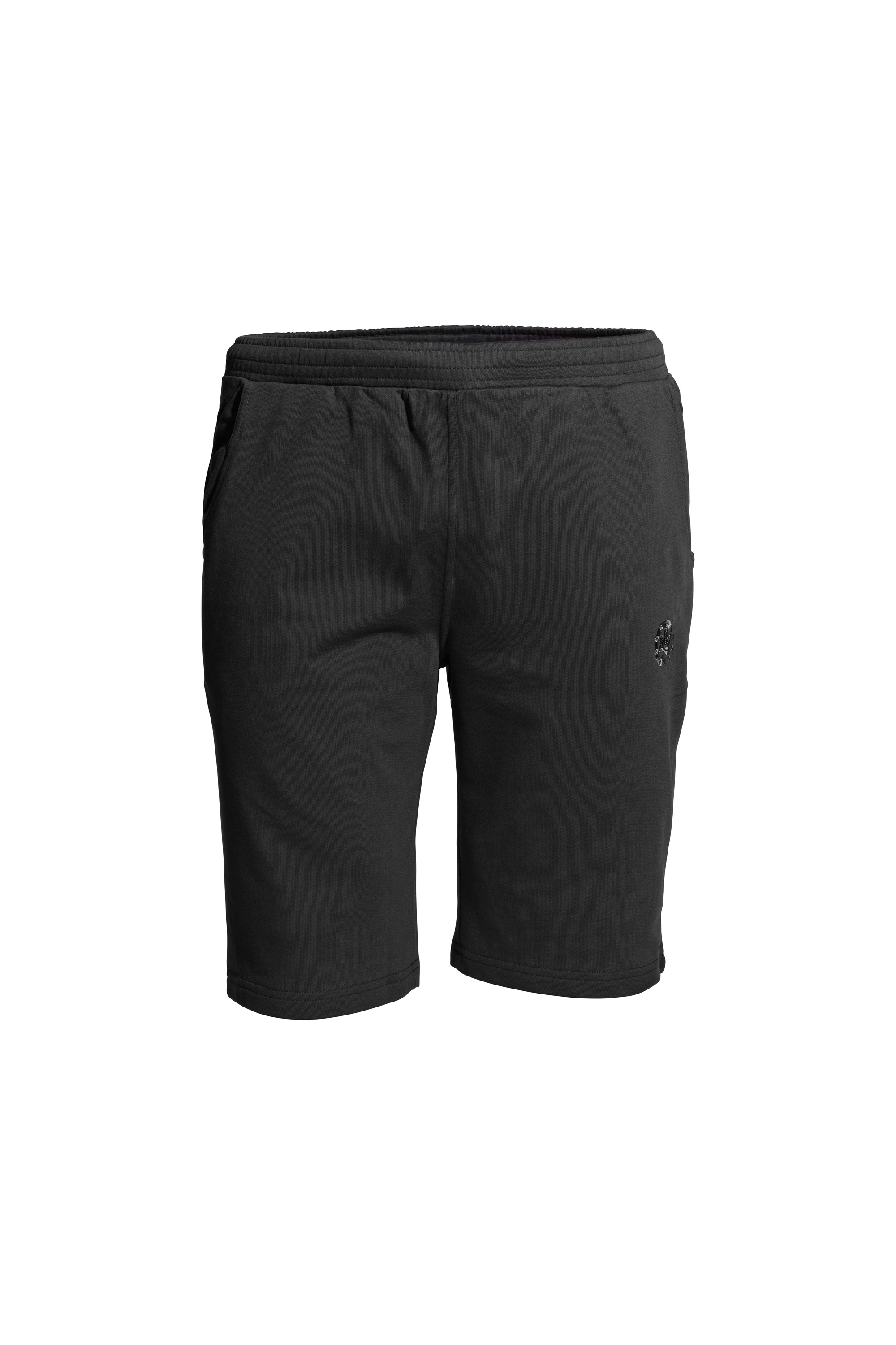 Shorts AHORN SPORTSWEAR, Herren, Gr. XXL, EURO-Größen, schwarz, 80% Baumwolle, 20% Polyester, bestickt, kurz, Hosen Shorts, mit Logo-Stickerei