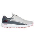 Skechers Men's GO GOLF Max 3 Shoes | Size 12.0 Extra Wide | Gray/Red | Synthetic/Textile | Arch Fit