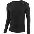 LÖFFLER Herren Unterhemd M SHIRT L/S TRANSTEX MERINO, Größe 50 in Schwarz