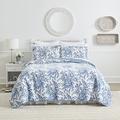 Laura Ashley Bedford Cotton Reversible Quilt Set, Twin