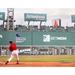 Masataka Yoshida Boston Red Sox Unsigned Jersey Swinging Photograph