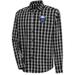 Men's Antigua Black Buffalo Sabres Carry Tri-Blend Button-Down Long Sleeve Shirt