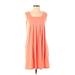 Just Fashion Now Casual Dress: Orange Dresses - Women's Size Small