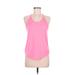 Nike Active Tank Top: Pink Polka Dots Activewear - Women's Size Medium