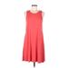 Old Navy Casual Dress - A-Line Scoop Neck Sleeveless: Red Print Dresses - Women's Size Medium