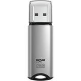 Silicon Power 128GB Marvel M02 USB 3.2 Gen 1 Flash Drive (Silver) SP128GBUF3M02V1S