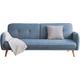 3-Sitzer SALESFEVER Sofas Gr. B/H/T: 188 cm x 80 cm x 85 cm, Strukturstoff, Strukturstoff fein Blau, blau (blau, natur) 3-Sitzer Sofas