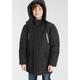 Parka KANGAROOS "Outdoorjacke mit Reflektoren" Gr. 176/182, schwarz Jungen Jacken Winterjacken