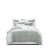 The Tailor's Bed Mira Comforter Set Polyester/Polyfill/Satin/Cotton in Gray/Green | Cal King Comforter+2 King Shams+2 Throw Pillows | Wayfair