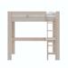 Redwood Rover Acushnet Twin Wood Loft Bed w/ Desk Wood in Gray | 71.5 H x 79 W x 44 D in | Wayfair 7C68901FF38B4EA6959735867763E6FF