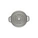 Staub Cast Iron Round Dutch Oven Non Stick/Enameled Cast Iron/Cast Iron in Gray | 3.94 H x 6.3 W in | Wayfair 1101618