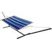 Arlmont & Co. Vivere 13' Double Spreader Bar Hammock w/ Stand Cotton in Blue | 41.25 H x 59 W x 151 D in | Wayfair D4CBDDF1F3C349E49F6262DA7B6B729E