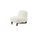 Slipper Chair - Latitude Run® Kirtus 28.7" Wide Chenille Slipper Chair Chenille in White | 29 H x 28.7 W x 33.9 D in | Wayfair