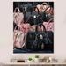 Everly Quinn Melanda All I Need Is My Designer Bags III Framed On Canvas Print Plastic in Black/Pink | 44 H x 34 W x 1.5 D in | Wayfair