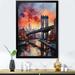 Latitude Run® Wilderen Coral Bridge Urban Silhouettes I Framed On Canvas Print Canvas, Cotton | 20 H x 12 W x 1 D in | Wayfair