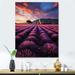 Latitude Run® French Provencal Lavender Fields II - France Canvas Prints Metal in Blue/Brown/Indigo | 40 H x 30 W x 1.5 D in | Wayfair