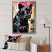 Bungalow Rose Black Pink Panther Popart On Canvas Print Metal in Black/Blue/Pink | 32 H x 24 W x 1 D in | Wayfair 62F75479C1714035B1E403EF8DD138CA