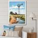 August Grove® Blaykleigh Green Coral Mills Windmill Whispers On Canvas Print Metal | 32 H x 16 W x 1 D in | Wayfair
