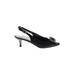 J. Renee Heels: Pumps Kitten Heel Cocktail Party Black Print Shoes - Women's Size 7 - Peep Toe