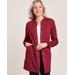 Blair Women's Long Snap-Front Jacket - Red - XL - Womens