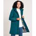 Blair Women's Rushmore Water-Resistant Quilted Parka - Blue - M - Misses