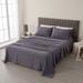 Linery & Co. Luxurious Heathered Cotton Flannel Solid Sheet Set