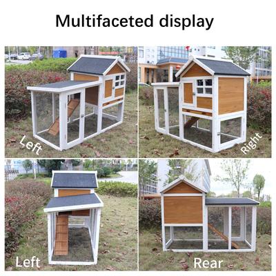 Deluxe Wooden Chicken Coop Hen House Rabbit Cage - 48.00"L * 24.40"W * 36.80"H