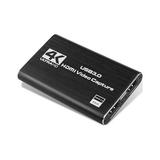 Audio Video Capture Card 4K HDMI USB 3.0 Capture Adapter Video Converter 1080P 60fps Portable Capture Device for Video Game Recording Live Streaming Broadcasting Support PS4 Xbox One Camera