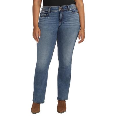 Silver Jeans Women's Suki Slim Bootcut Jean (Size 28-33) Medium Rinse, Denim,Elastine,Poly + Cotton,Viscose