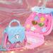 Princess Toys for Little Girls Purse Fashionable Stylish Handbag with Lipstick Make up Set Little Girls Purses Perfect for 3+ Years Old Girl Toys Gift