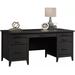 Sauder Summit Station 66inW Executive Desk, Raven Oak