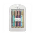 TUL Retractable Gel Pens, Medium Point, 0.8 mm, Assorted Barrel Colors, Assorted Metallic Inks, Pack Of 8 Pens
