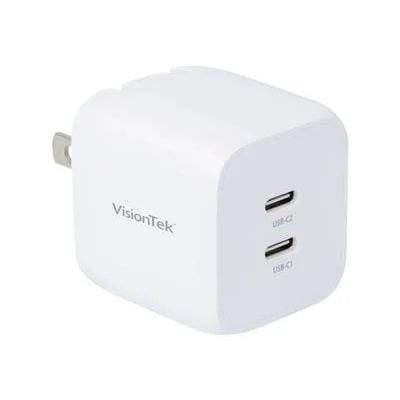 VisionTek 35W GaN II Power Adapter with 2 Output Connectors