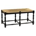 Dorchester 2-Seat Bench - Worn Black - Ballard Designs - Ballard Designs