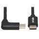 USB-C Cable (M/M) - USB 2.0 Thunderbolt 3 60W PD Charging Right-Angle Plug Black 2 m (6.6 ft.)