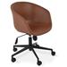 sohoConcept Tribeca Faux Leather Task Chair Upholstered in Red/Brown | 29 H x 24 W x 19 D in | Wayfair TRI-OFF-BLK-003