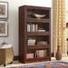 World Menagerie Didier Barrister Bookcase Wood in Red/White/Brown | 58 H x 32.5 W x 13 D in | Wayfair WLDM8175 40131274