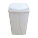 YBM Home Portable Plastic Trash Can w/ Dual Swing Lid, Swing Top Trash Can Plastic in White | 6.5 Gal | Wayfair 1661white