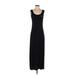 Calvin Klein Casual Dress - Sheath Scoop Neck Sleeveless: Black Solid Dresses - Women's Size 4