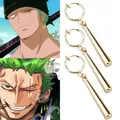 Boucles d'oreilles Roronoa Zoro pour hommes et femmes clips d'oreille cerceaux de cosplay bibelot