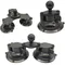Base de ventouse à Triple torsion pour fenêtre de voiture, tête sphérique de 1 pouce, Base à ventouse avec support à bille de 1 pouce pour caméra Gopro et Smartphone