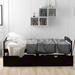 Multifunction Twin Size Platform Bed with 2 Drawers, Wood Twin Daybed