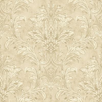 Seabrook Designs Callie Etched Damask Unpasted Wallpaper