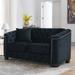 Velvet Loveseat Sofa Couch for Living Room Chesterfield Sofa 2-Seater Couch, Upholstered Tufted Backrests 2 Cushions Settee