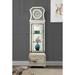 ACME Noralie LED Mirrored Grandfather Clock Acrylic Diamond Floor Clock