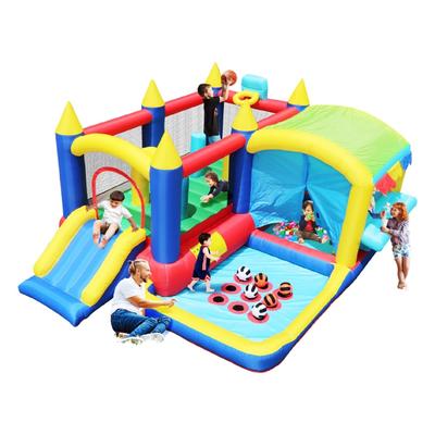 7 in 1 Inflatable Bounce House with Ball Pit - N/A