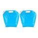 2pcs Collapsible Drinking Water Container Water Storage Bag Portable Emergency Water Carrier Portable Drinking Water Bag Large Capacity Picnic Water Container(Blue/10L)