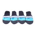 Pair of Oxford Cloth Waterproof Puppy Boots Non-slip Puppy Shoes - Size S (Blue)