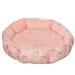 Seetaras Round Pet Bed WithBottom No Deformation Super Soft Plush Pet Sleeping Bed Pet Products For Dogs Cats